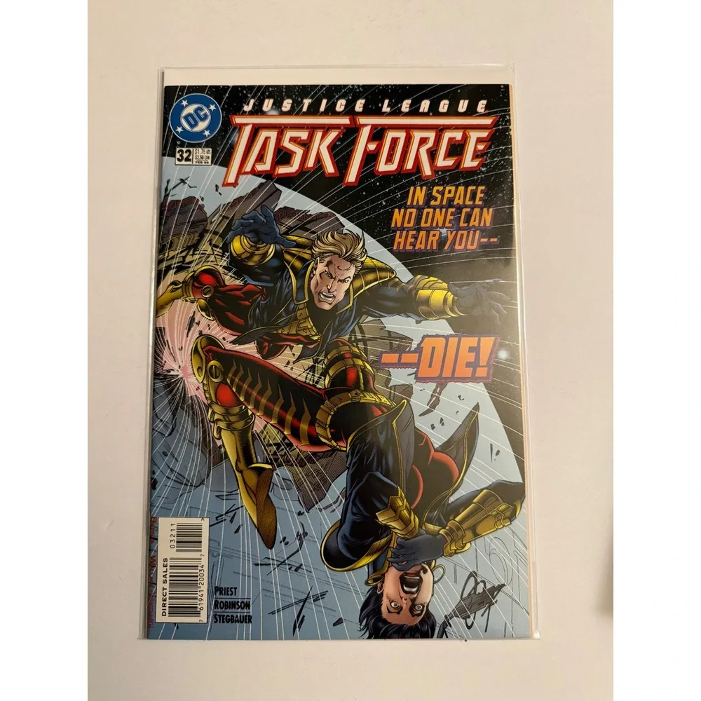 Justice League Task Force 32 DC Comics Feb 1996 Priest Robinson Stegbauer‎ Space